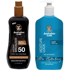 Australian Gold Australian Gold Bronzer Gel v spreju SPF50 + Moisture Lock 473 ml