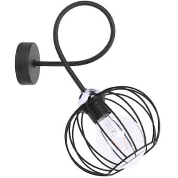 shumee Stenska svetilka Loft Wire LED, kromirana, E27