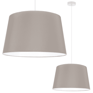 shumee VISEČA SVETILKA GAJA CONE BELA 1 RAVNI OLIVNO SIV SENČNIK 44 CM