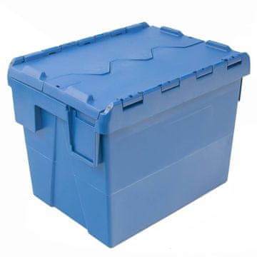 shumee Transportni zabojnik Mega-M z zaklepom Š-40 cm G-30 cm V-30,6 cm, plastika, moder (SPK4332) N