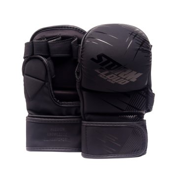 shumee Rokavice za sparing StormCloud StarFall MMA črno-črne, 7oz, velikost L