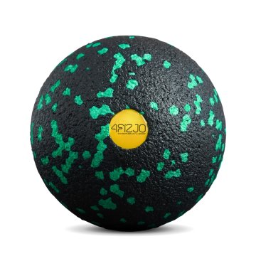 shumee 4FIZJO Enojna masažna žoga 8 cm črno-zelena