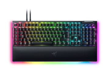 Razer Tipkovnica BlackWidow V4 Pro, rumena stikala, UK SLO g.