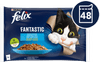 Felix Fantastic mokra hrana za mačke, losos in morski list v želeju, 48x85g