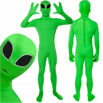 Korbi KOSTUM VESOLJCA – KOMBINIRAN KOSTUM UFOLJUDKA ZA HALLOWEEN IN KARNEVAL