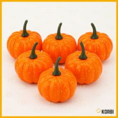 Korbi OKRASNE BUČE – UMETNE JESENSKE DEKORACIJE ZA HALLOWEEN, KOMPLET 5 KOSOV