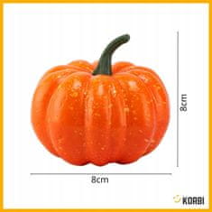 Korbi OKRASNE BUČE – UMETNE JESENSKE DEKORACIJE ZA HALLOWEEN, KOMPLET 5 KOSOV