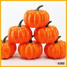 Korbi OKRASNE BUČE – UMETNE JESENSKE DEKORACIJE ZA HALLOWEEN, KOMPLET 5 KOSOV