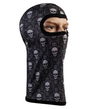 shumee Termalna balaklava 3D ruta z vzorcem lobanje
