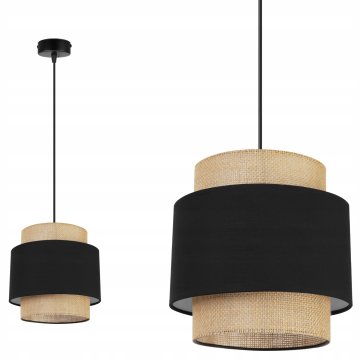 shumee VISEČA SVETILKA, STROPNI LESTENEC, SEBUNAR, BOHO JUTA