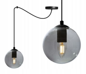shumee LED VISEČA SVETILKA ZA STROP Z STEKLENIMI KROGLAMI V OBLIKI PAJKA