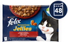 Felix Sensations mokra hrana za mačke, piščanec in govedina z zelenjavo v želeju, 48x85g