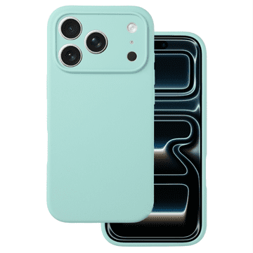 Onasi Silikonski ovitek za iPhone 17 Pro Max / iPhone 18 Pro Max- mat liquid mint