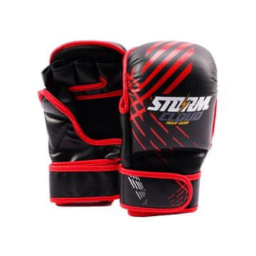 shumee Rokavice za sparing StormCloud Lynx MMA črne/rdeče, 7oz, M/L