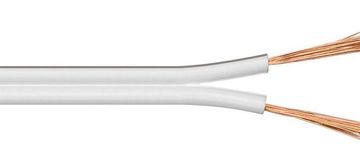 MicroConnect Zvočniški kabel, 25m, 2x2,5mm, bel