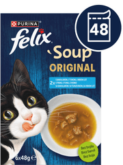 Soup hrana za mačke, trska, tuna, morski list, 6x48g