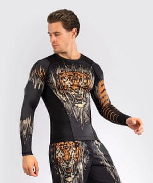 VENUM Venum Rashguard Tiger z dolgimi rokavi črno/neonsko oranžna M