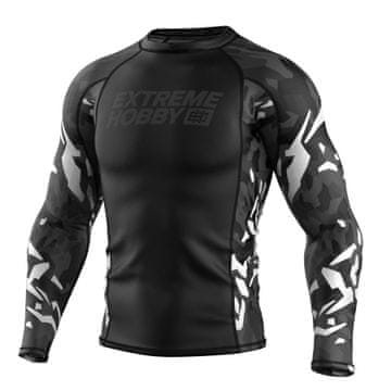 Extreme Hobby Extreme Hobby Rashguard z dolgimi rokavi Black Panther črno-bel M