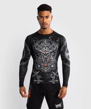 VENUM Venum Rashguard Gladiator 5.0 z dolgimi rokavi, črno/srebrn, M