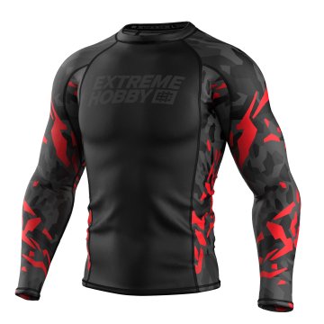 shumee Extreme Hobby Rashguard z dolgimi rokavi Black Panther črno-rdeč L