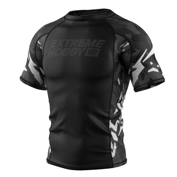 shumee Extreme Hobby Rashguard kratki rokavi Black Panther črno-bela M