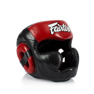 shumee Fairtex HG13 boksarska čelada črna/rdeča M