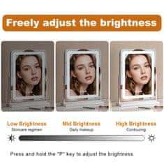 S6 Steklarstvo Šest Make-up LED OGLEDALO S6P41, 40 x 50cm, kozmetično ogledalo za ličenje LED