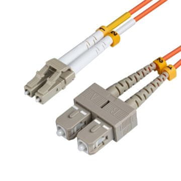 MicroConnect Optični patch kabel LC/UPC-SC/UPC 1m OM2