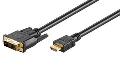 Kabel HDMI 19 - DVI-D 18+1 1,5m M-M