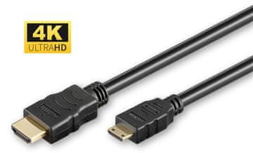 MicroConnect HDMI mini kabel visoke hitrosti, 3m