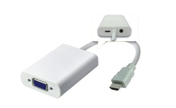 Adapter HDMI - VGA M/F, bel