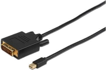 MicroConnect Kabel Mini Displayport - DVI-D 2m Črn