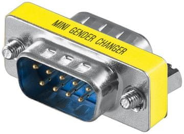 MicroConnect Mini gender DB9 moški - moški