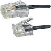 MicroConnect Kabel Modular RJ11-RJ45 2M M/M Črn