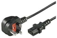 MicroConnect Napajalni kabel UK, tip G - C13 3M