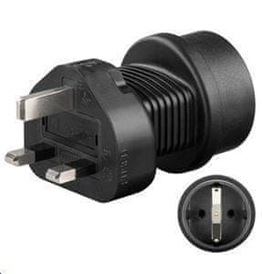 MicroConnect Univerzalni adapter Schuko na UK