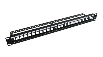 Patch panel, 24 portov, 19inch oklopljen