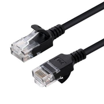 MicroConnect Kabel U/UTP CAT6 1M Črn tanek Omrežni