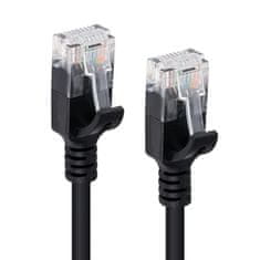MicroConnect Kabel U/UTP CAT6 0.15M Črn tanek Omrežni