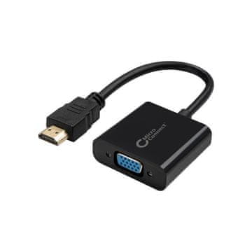 Adapter HDMI - VGA M/F, črn
