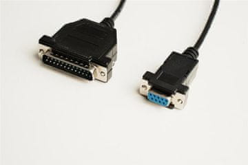 MicroConnect Serial Kabel DB9-DB25 1,8M F/M Črn