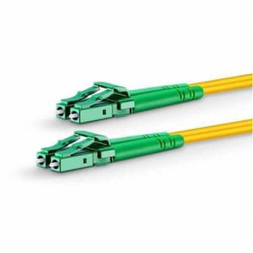 MicroConnect Optični patch kabel LC/APC–LC/APC G652D SM duplex 2 m rumen