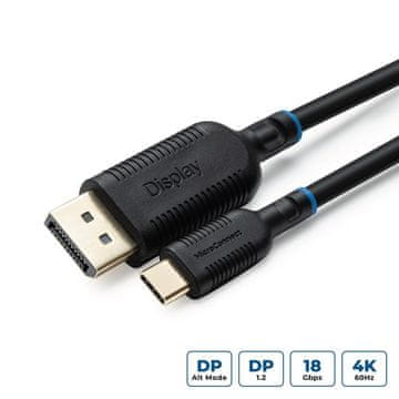 USB-C DisplayPort kabel 3m