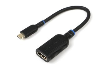 USB-C na HDMI adapter, 0.2m, črn