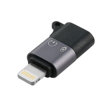 MicroConnect Adapter USB-C na Lightning, srebrn