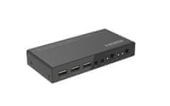 Stikalo 4K 60Hz HDMI KVM, 2x1, 4:4:4