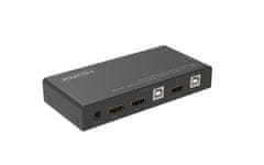 Stikalo 4K 60Hz HDMI KVM, 2x1, 4:4:4
