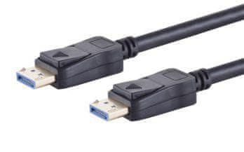MicroConnect 8K DisplayPort 2.0 kabel 3m črn