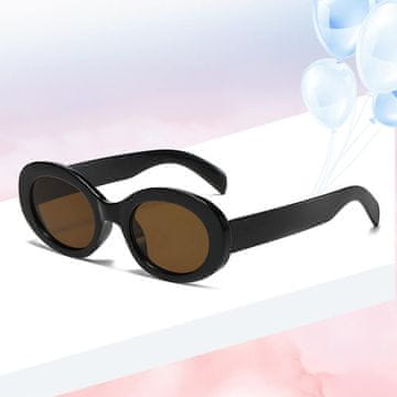 shumee Očala s prozornimi lečami, srednje velik pravokoten okvir, AM70 črna