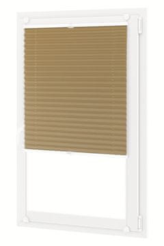 shumee PLISE ROLO 30x150 cm - PLISE, svetlo rjava, neinvazivna montaža, alu profili, visoka kvaliteta PLISE ROLO 80x150 cm - PISE, svetlo rjava, neinvazivna montaža, alu profili, visoka kvaliteta